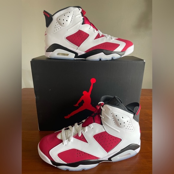 Jordan Other - Nike Air Jordan 6 'Carmine' White Red Black CT8529-106 Mens [B-GRADE] Size 11.5
